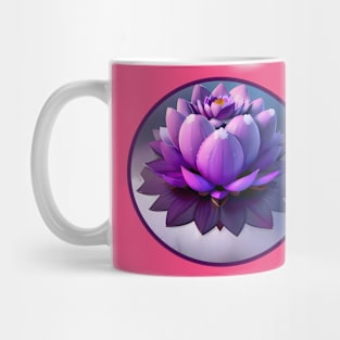 Purple flower illustration Mug